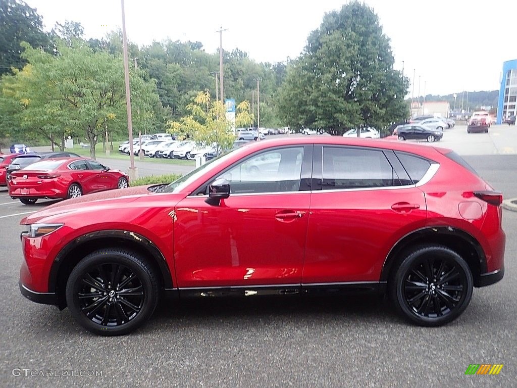 2023 CX-5 Turbo AWD - Soul Red Crystal Metallic / Black photo #6