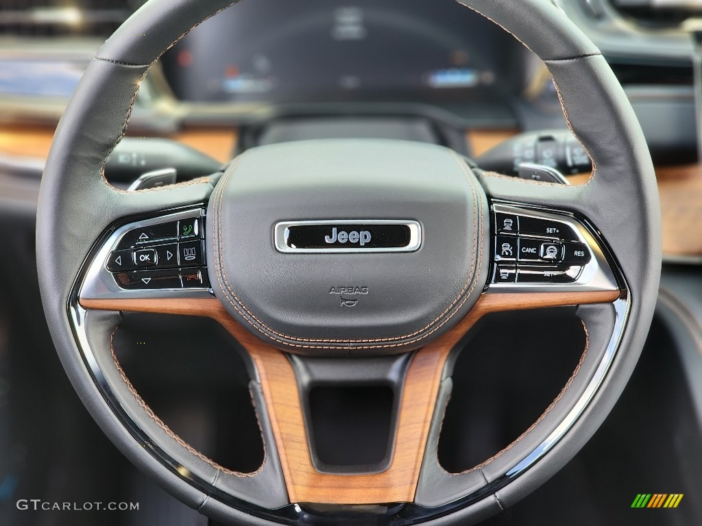 2023 Jeep Grand Cherokee Summit Reserve 4WD Global Black Steering Wheel Photo #144899413