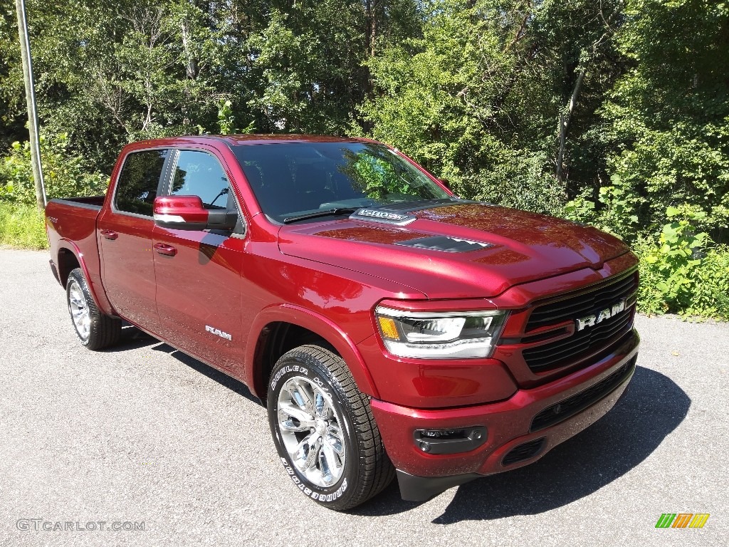 Delmonico Red Pearl 2022 Ram 1500 Laramie Crew Cab 4x4 Exterior Photo #144899491