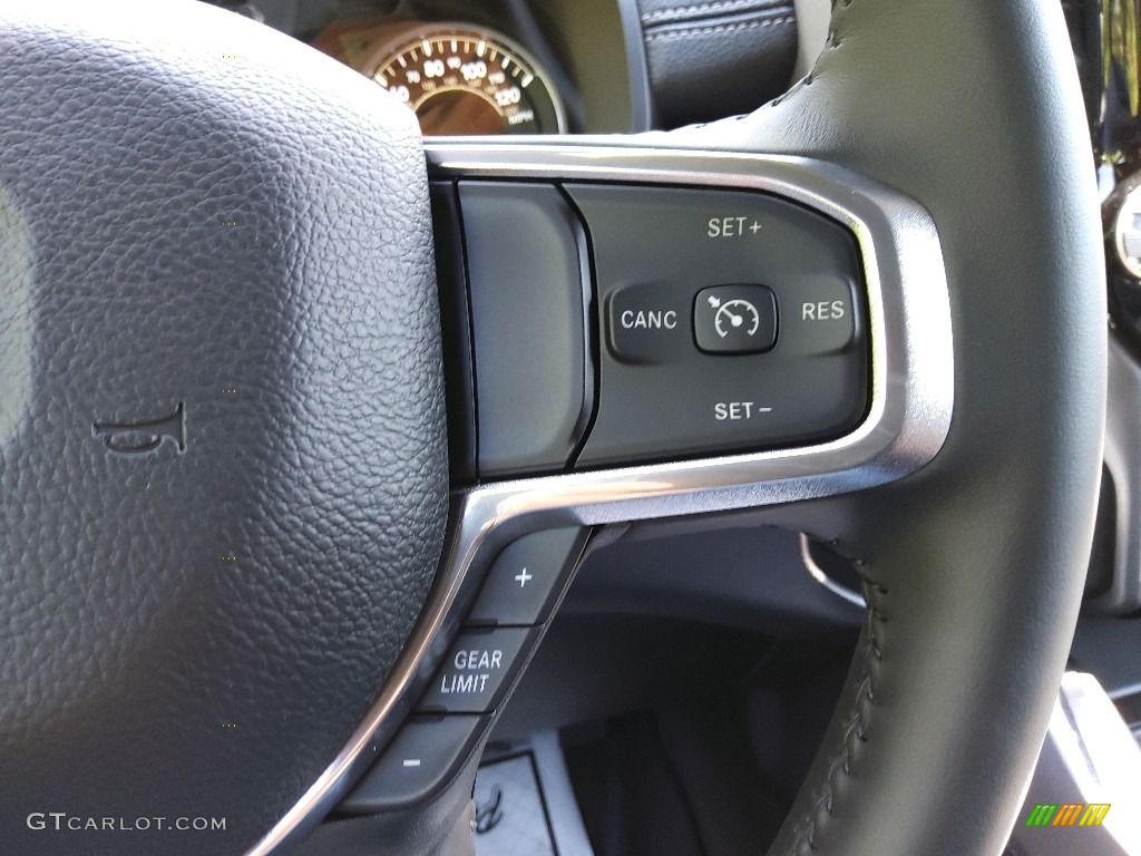 2022 Ram 1500 Laramie Crew Cab 4x4 Black Steering Wheel Photo #144899923