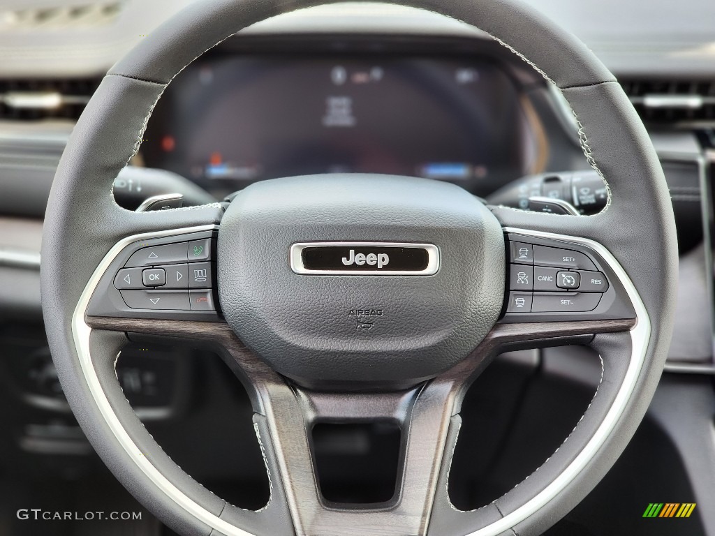 2023 Jeep Grand Cherokee L Limited 4x4 Global Black Steering Wheel Photo #144899935