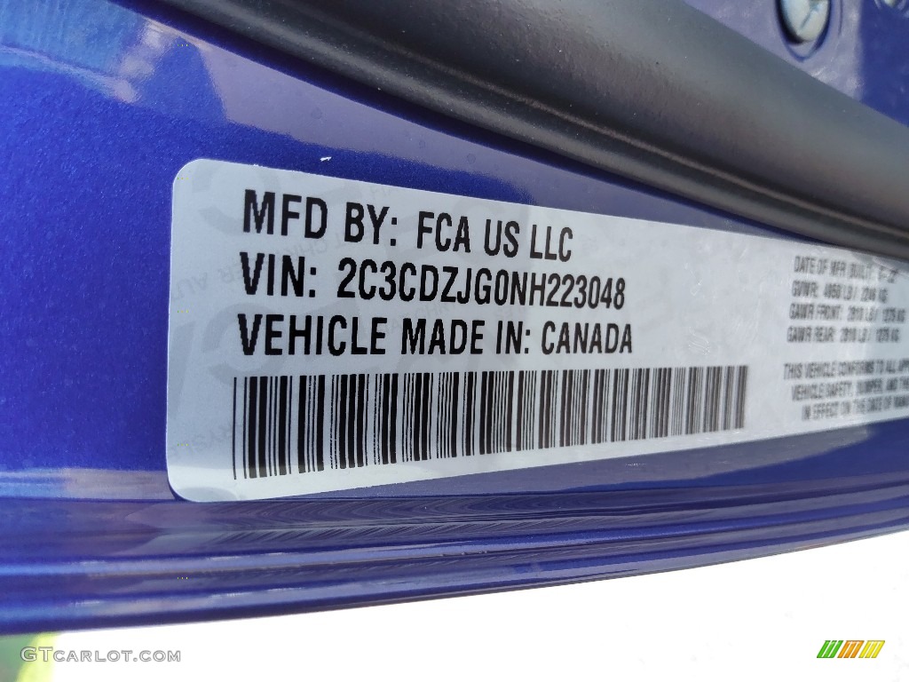 2022 Challenger GT Plus - Indigo Blue / Black photo #28