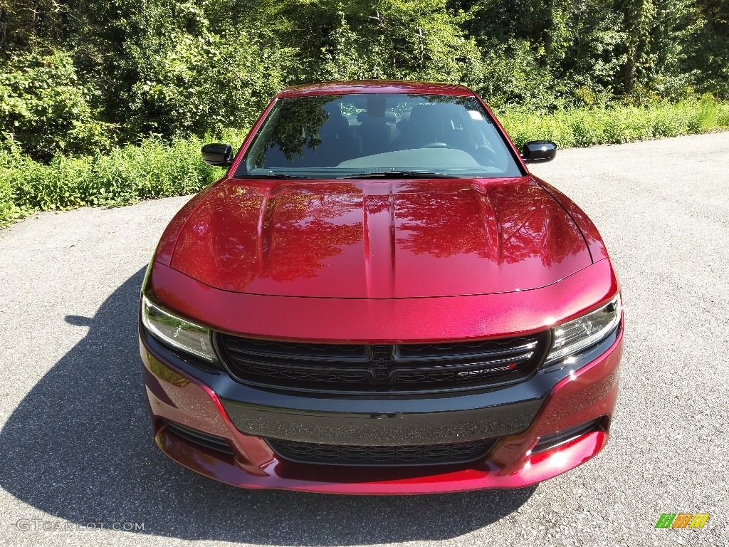 2022 Charger SXT Blacktop - Octane Red Pearl / Black photo #3
