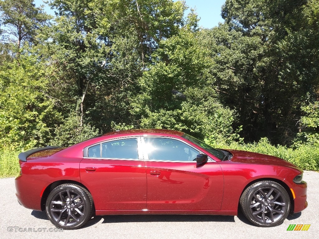 2022 Charger SXT Blacktop - Octane Red Pearl / Black photo #5