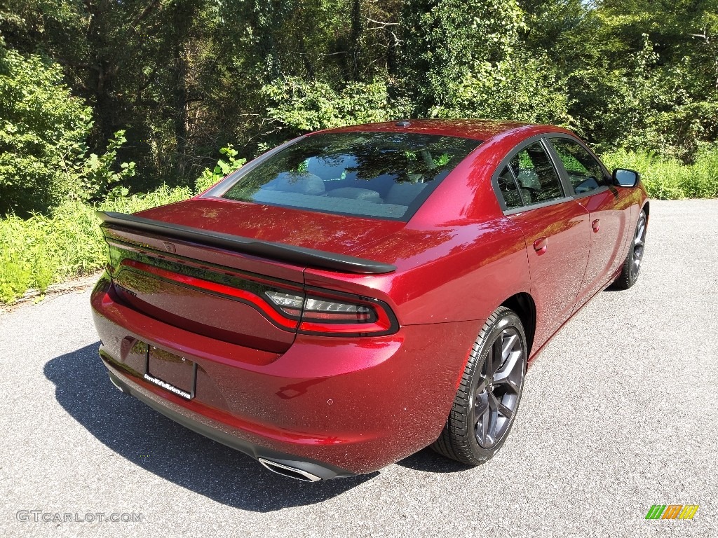 2022 Charger SXT Blacktop - Octane Red Pearl / Black photo #6