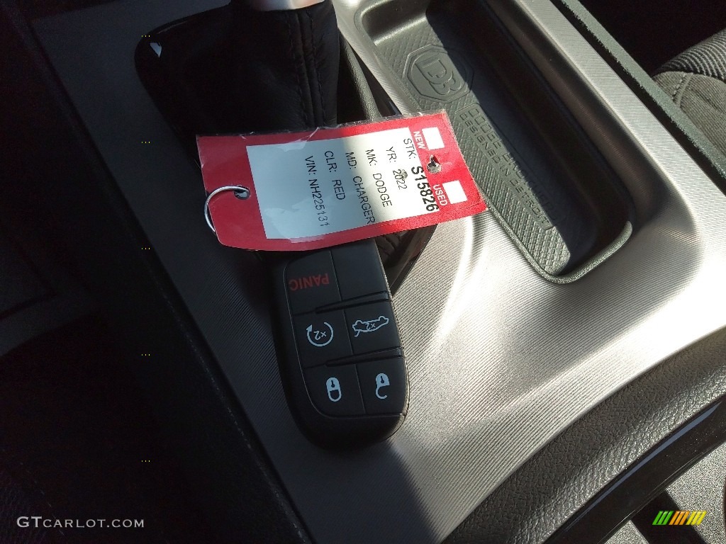 2022 Charger SXT Blacktop - Octane Red Pearl / Black photo #28