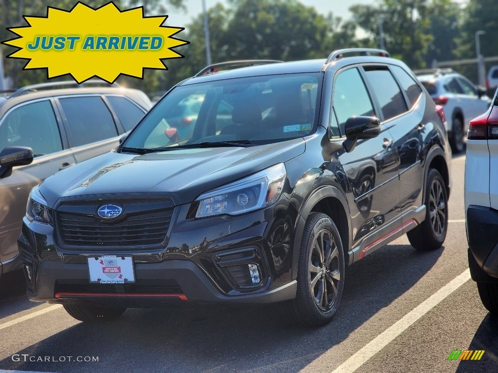 2021 Forester 2.5i Sport - Crystal Black Silica / Gray photo #1