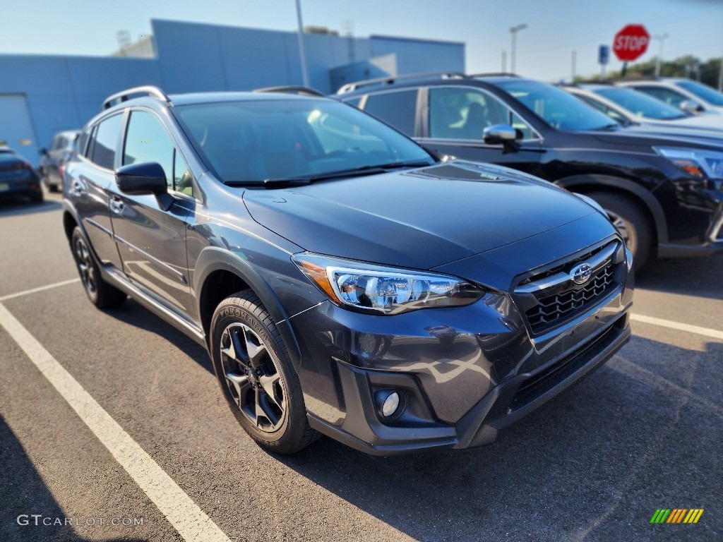 2019 Crosstrek 2.0i Premium - Dark Gray Metallic / Gray photo #3