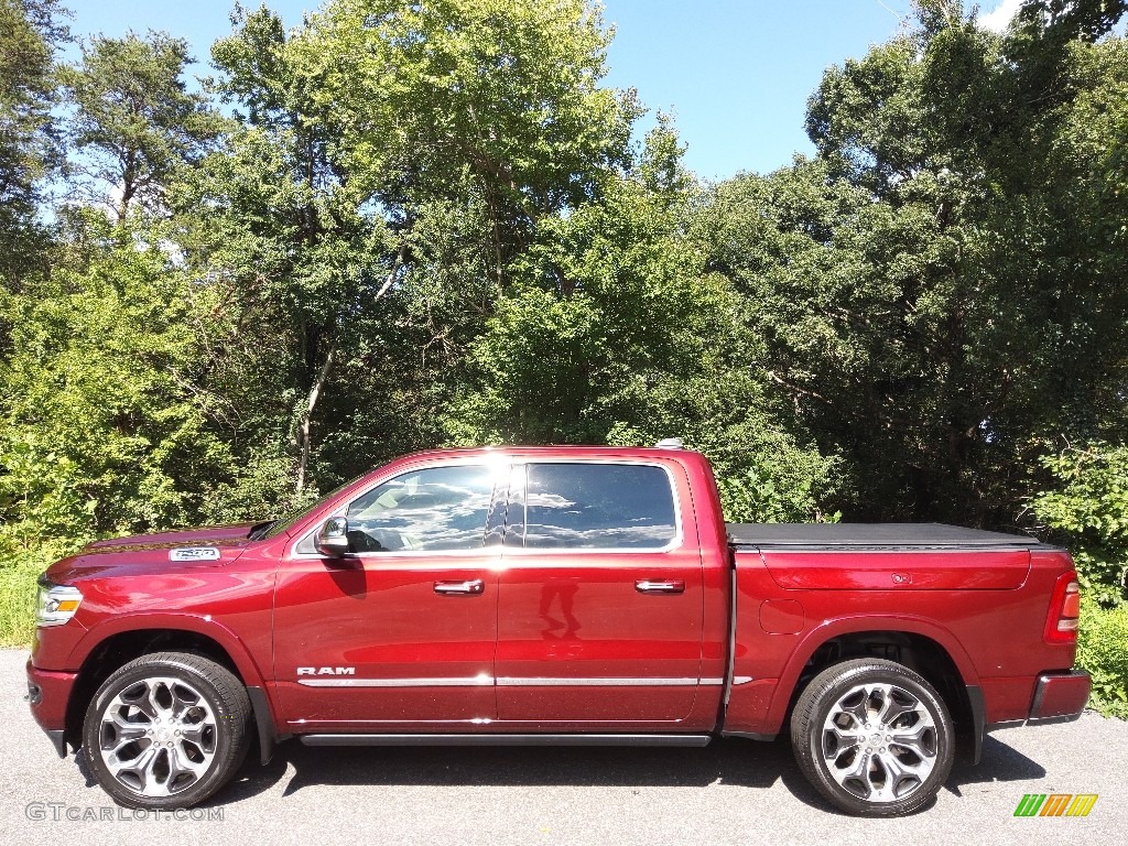 2020 1500 Limited Crew Cab 4x4 - Delmonico Red Pearl / Indigo/Frost photo #1