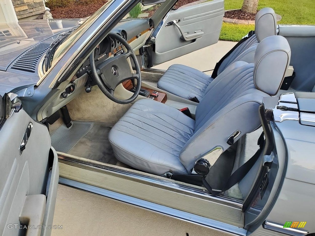 1981 SL Class 380 SL Roadster - Silver Blue / Grey photo #6