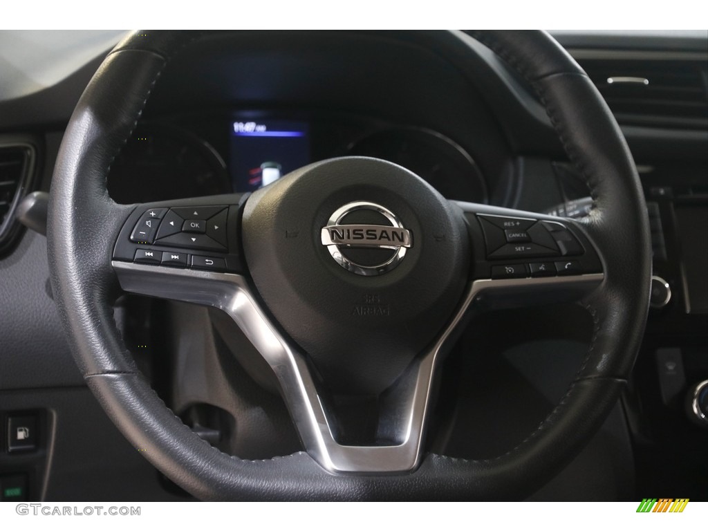 2020 Nissan Rogue SL AWD Charcoal Steering Wheel Photo #144904891