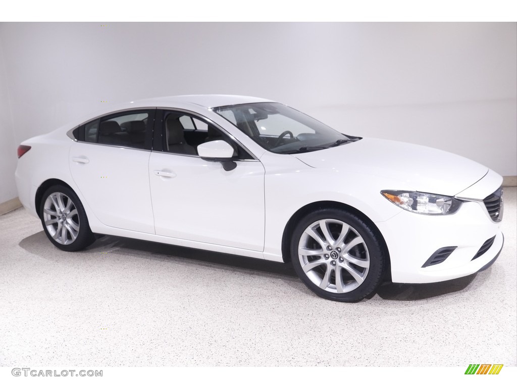 2017 Mazda6 Touring - Snowflake White Pearl Mica / Sand photo #1