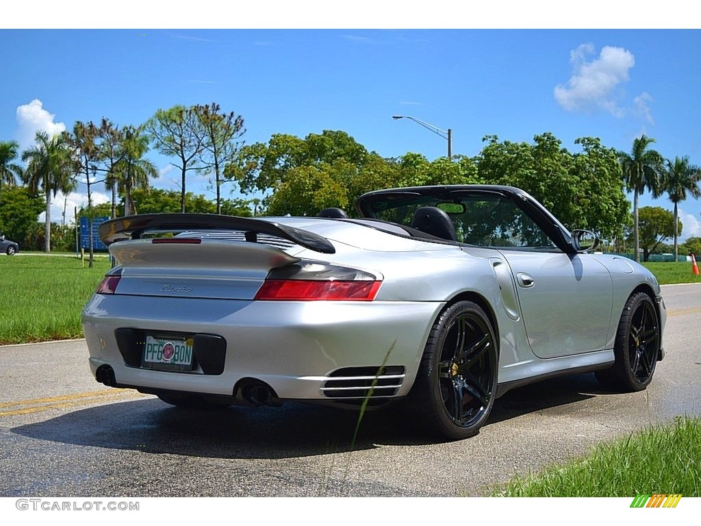 2004 911 Turbo Cabriolet - Arctic Silver Metallic / Black photo #5