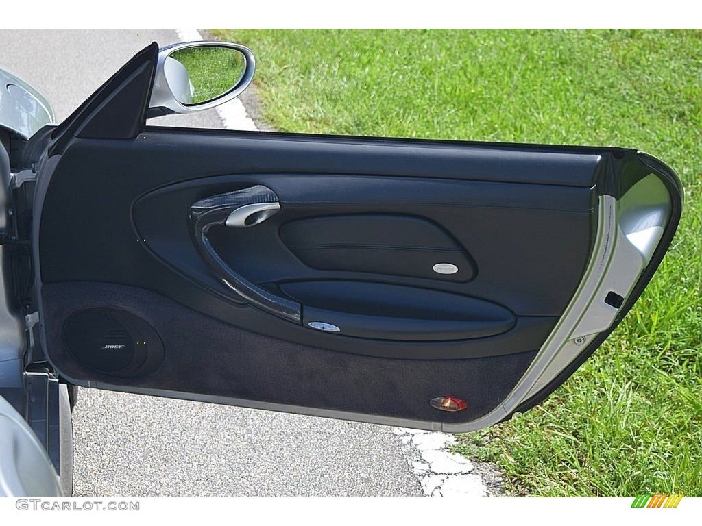 2004 Porsche 911 Turbo Cabriolet Black Door Panel Photo #144906051
