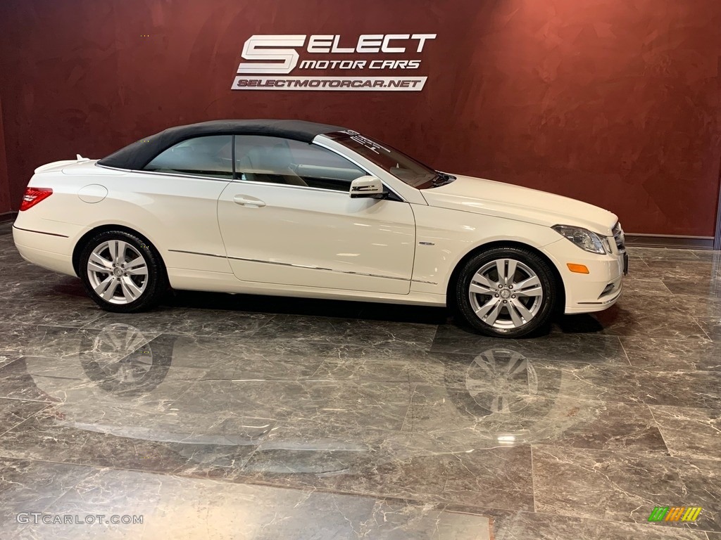2012 E 350 Cabriolet - Arctic White / Almond/Mocha photo #3