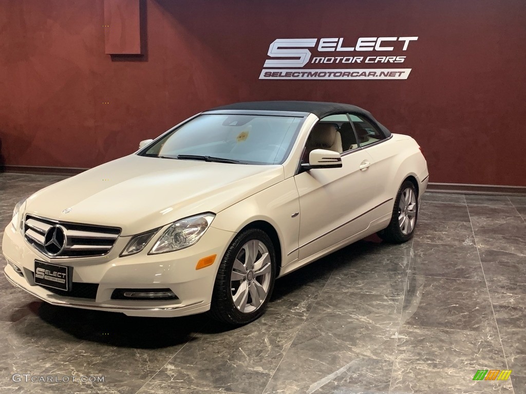 2012 E 350 Cabriolet - Arctic White / Almond/Mocha photo #4