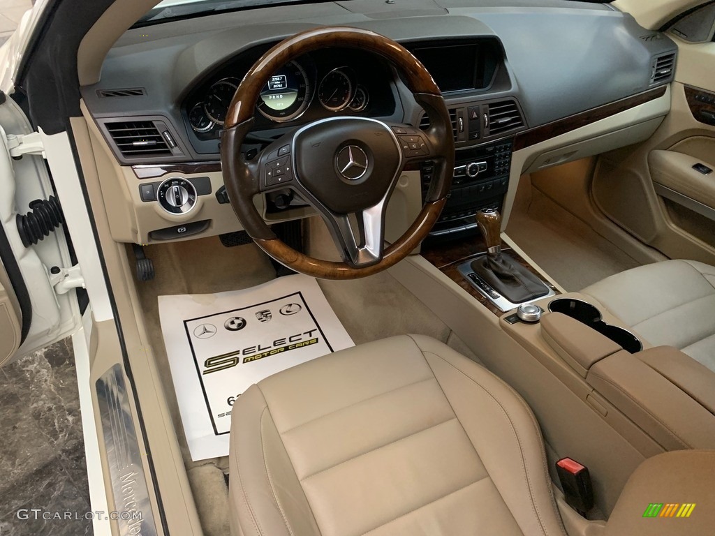 2012 E 350 Cabriolet - Arctic White / Almond/Mocha photo #9