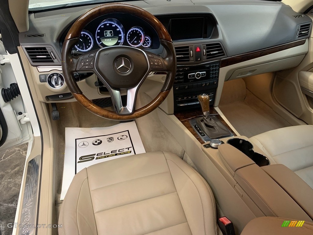 2012 E 350 Cabriolet - Arctic White / Almond/Mocha photo #10