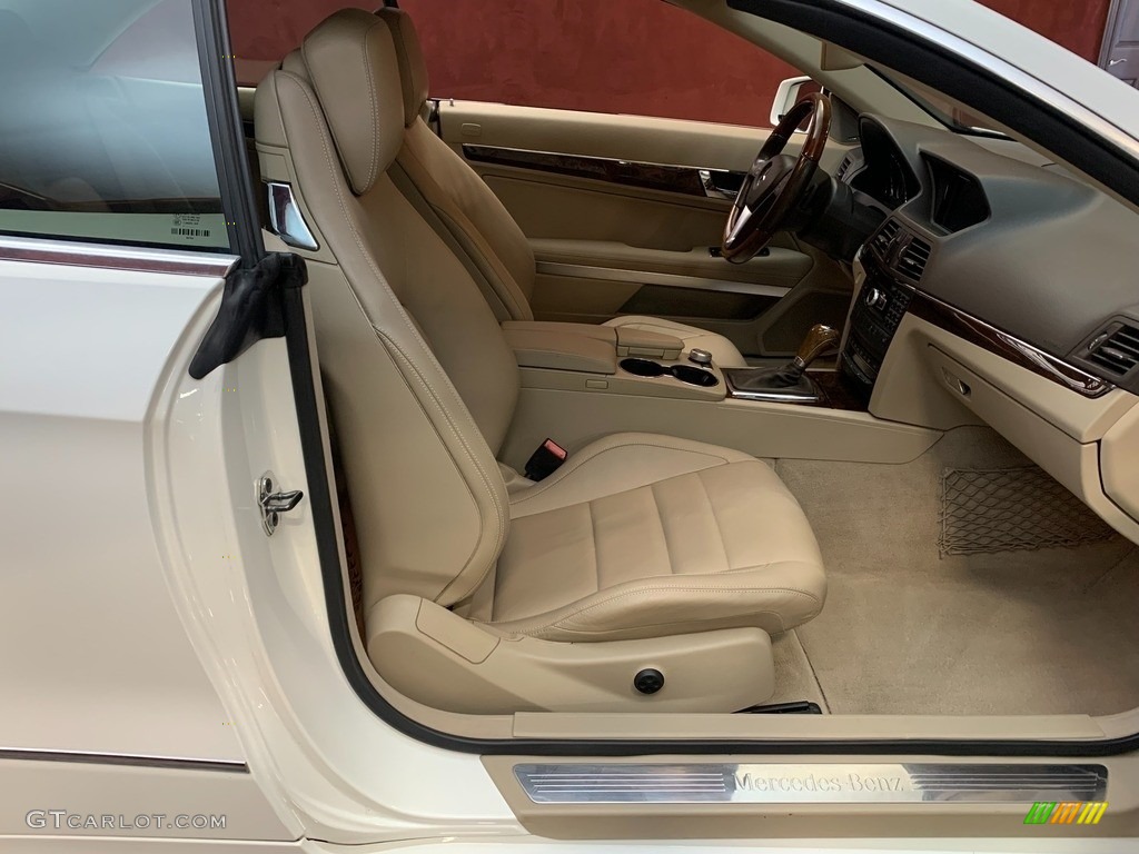 2012 E 350 Cabriolet - Arctic White / Almond/Mocha photo #14