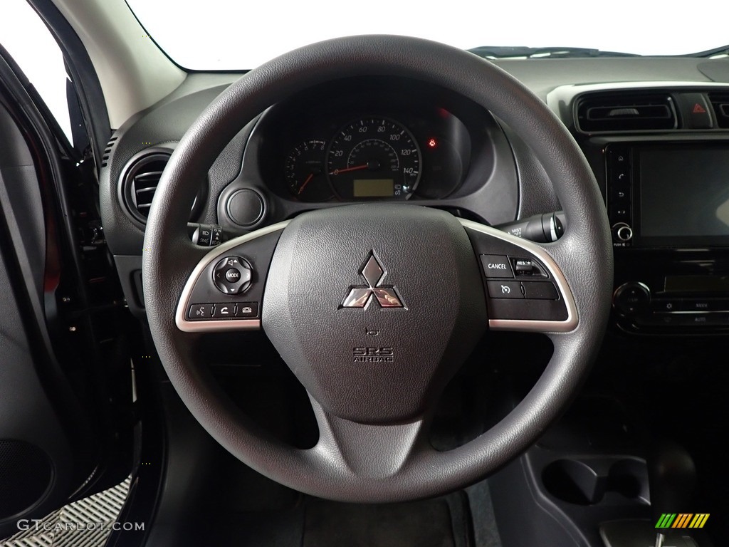2022 Mitsubishi Mirage G4 ES Dark Gray Steering Wheel Photo #144907641