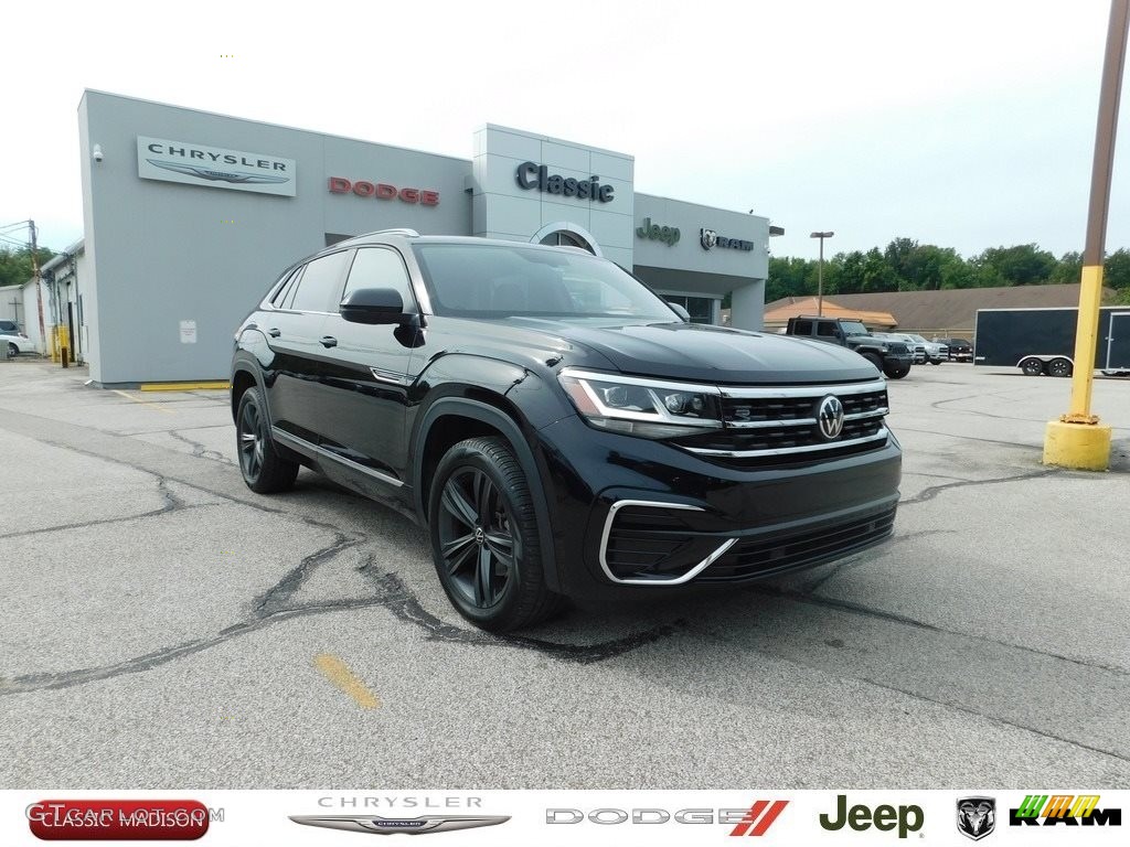 2020 Atlas Cross Sport SE R-Line 4Motion - Deep Black Pearl / Titan Black photo #1
