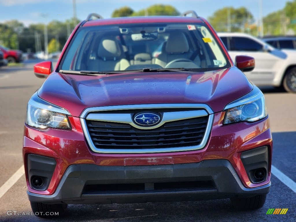 2019 Forester 2.5i Premium - Crimson Red Pearl / Gray photo #3