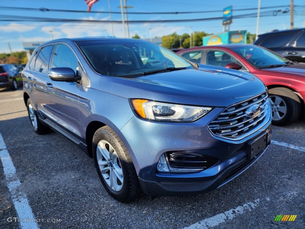 2019 Edge SEL AWD - Blue Metallic / Ebony photo #2
