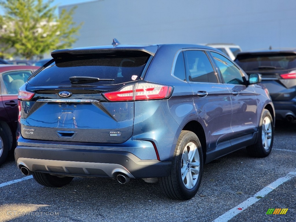 2019 Edge SEL AWD - Blue Metallic / Ebony photo #7