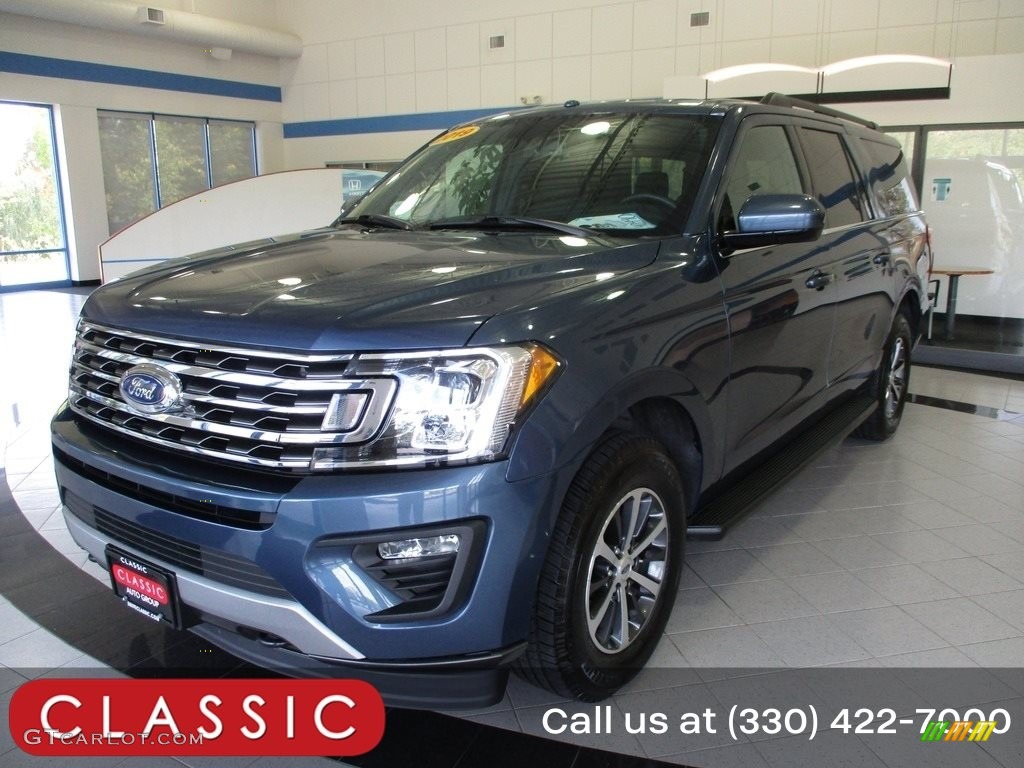 2019 Expedition XLT Max 4x4 - Blue Metallic / Ebony photo #1
