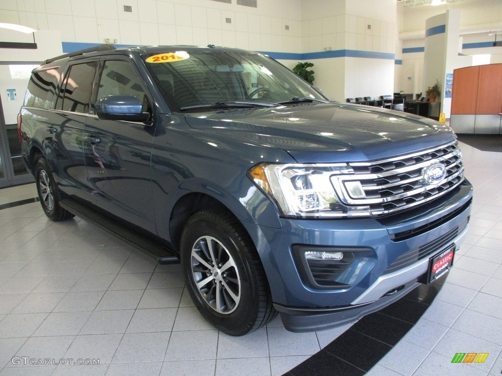 2019 Expedition XLT Max 4x4 - Blue Metallic / Ebony photo #3