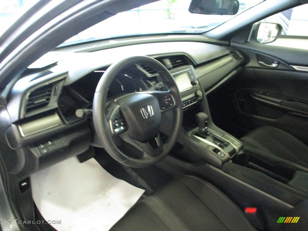 2020 Civic LX Hatchback - Polished Metal Metallic / Black photo #26