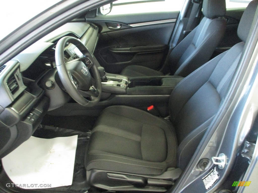 2020 Civic LX Hatchback - Polished Metal Metallic / Black photo #27