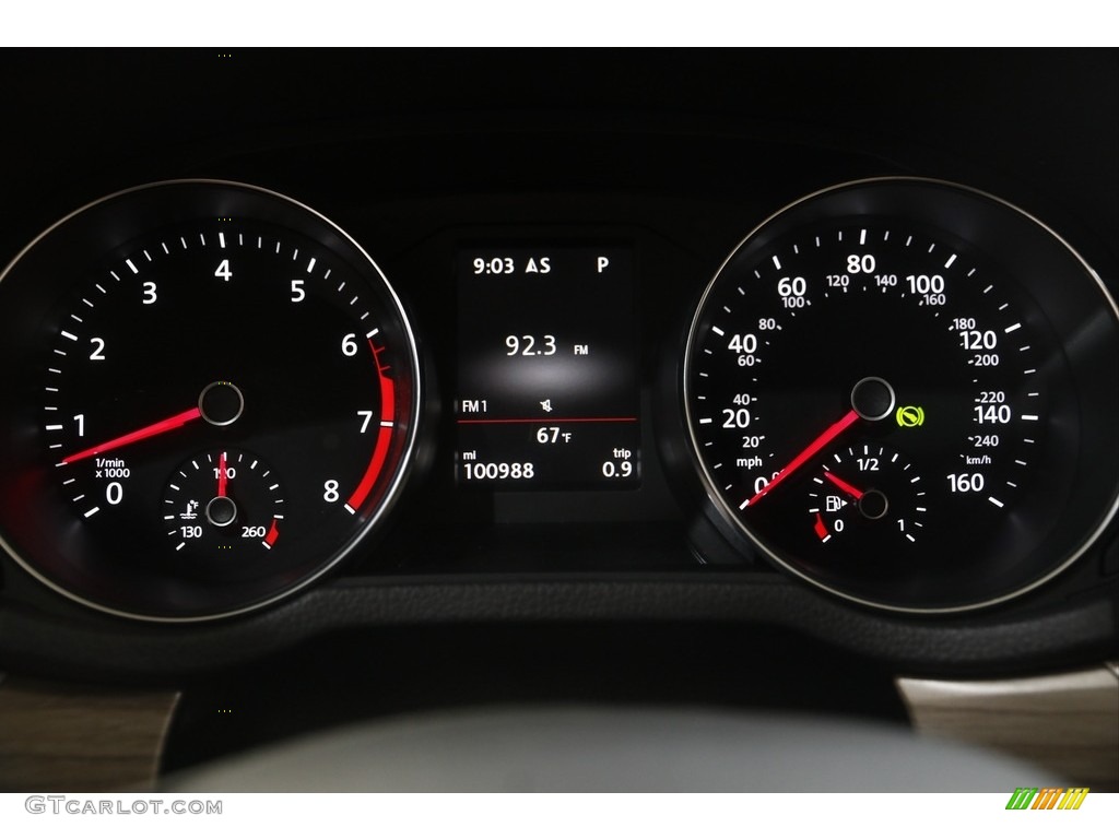 2017 Volkswagen Passat V6 SE Sedan Gauges Photo #144910443