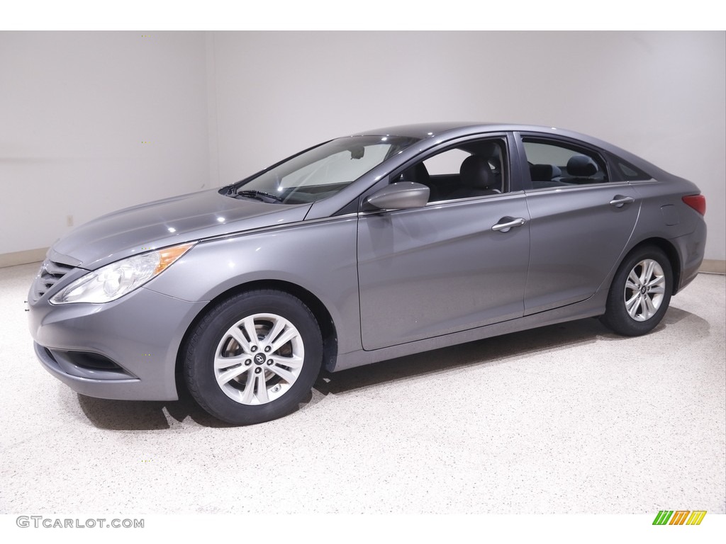 2013 Sonata GLS - Harbor Gray Metallic / Gray photo #3