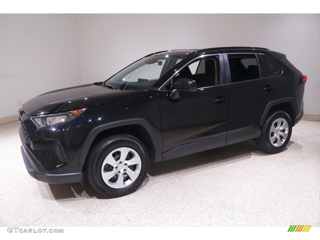2021 RAV4 LE AWD - Midnight Black Metallic / Black photo #3