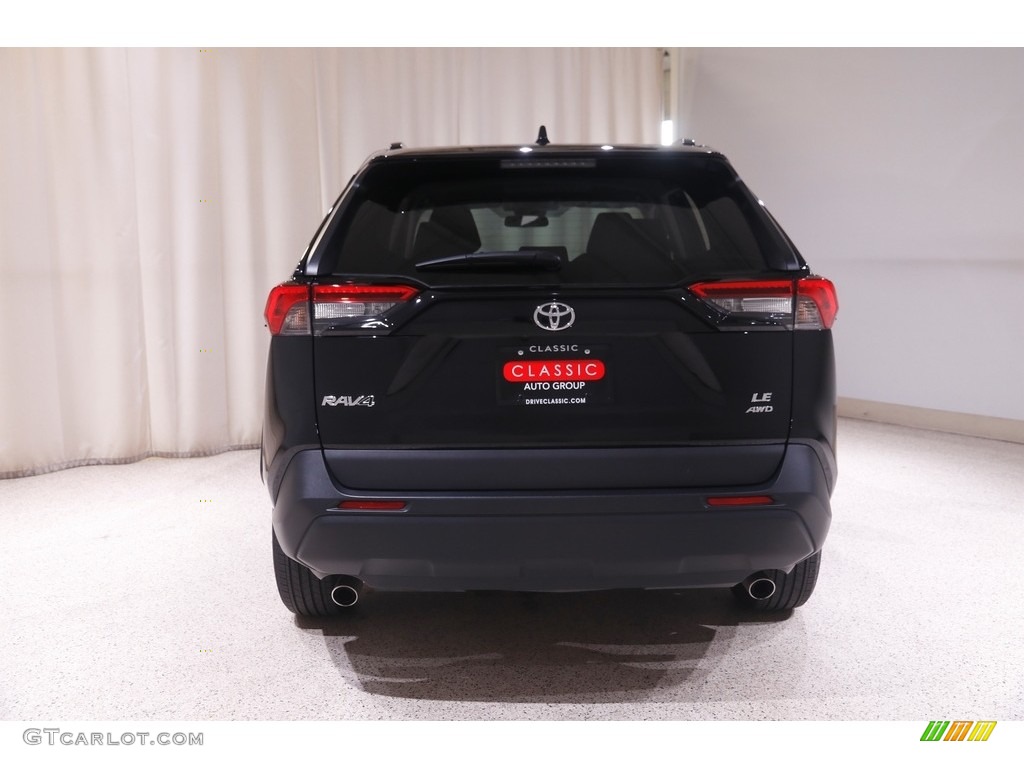 2021 RAV4 LE AWD - Midnight Black Metallic / Black photo #16