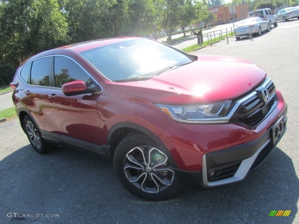 2021 CR-V EX - Radiant Red Metallic / Gray photo #3