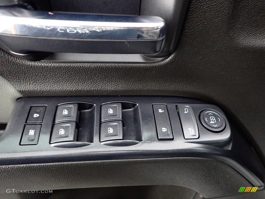 2018 Chevrolet Silverado 1500 Custom Double Cab 4x4 Dark Ash/Jet Black Door Panel Photo #144912895
