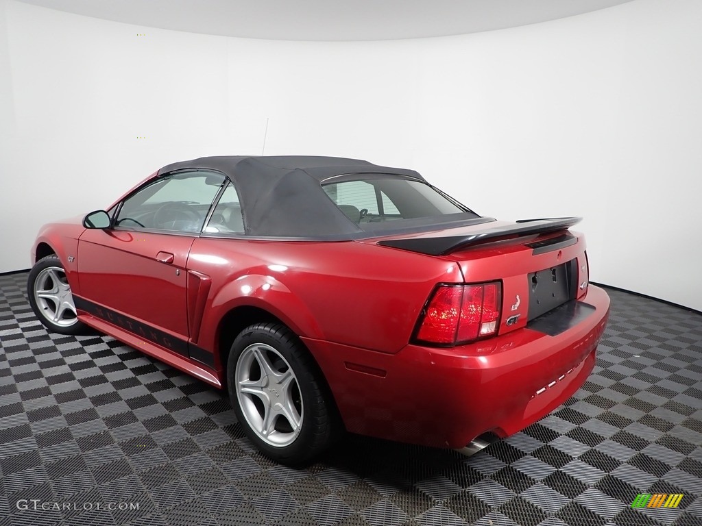 2000 Mustang GT Convertible - Laser Red Metallic / Medium Graphite photo #4