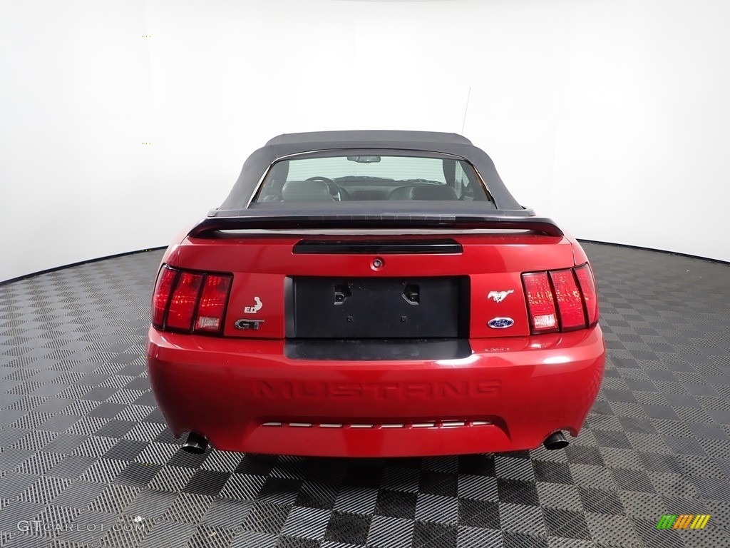 2000 Mustang GT Convertible - Laser Red Metallic / Medium Graphite photo #5