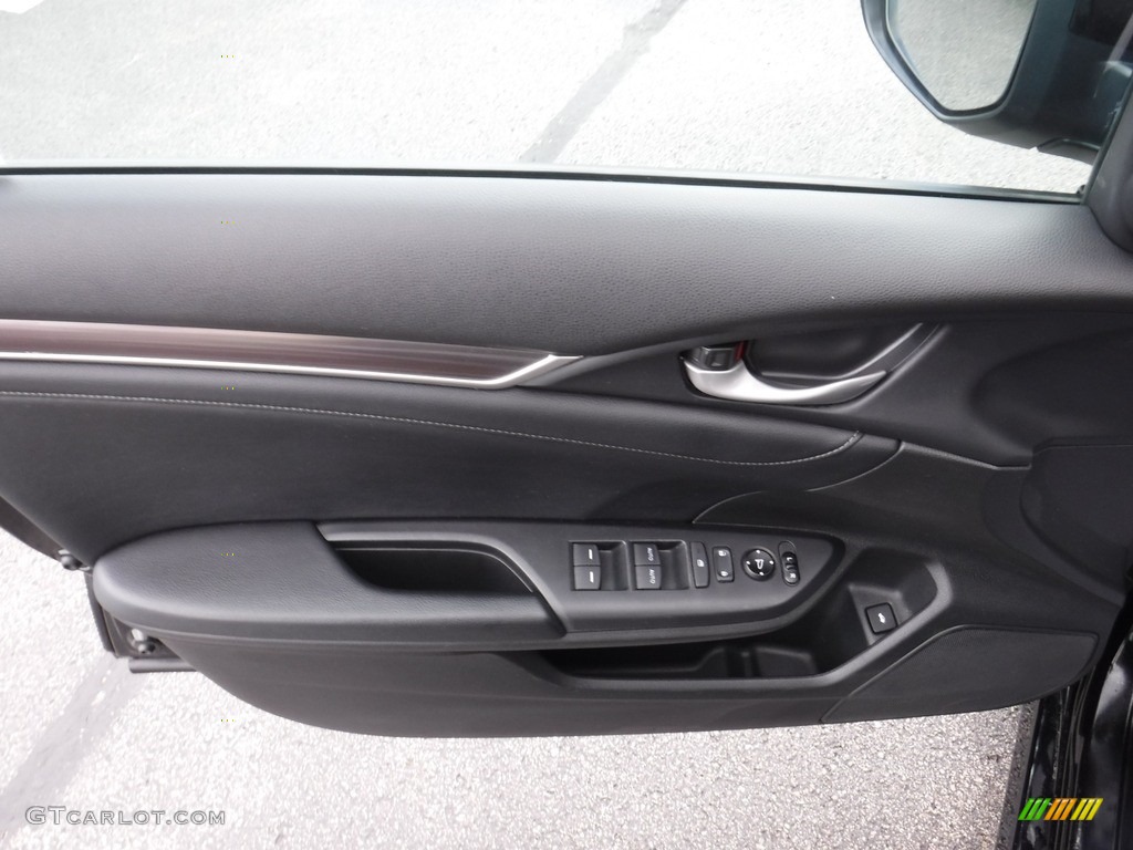 2019 Honda Civic EX-L Sedan Black Door Panel Photo #144914596