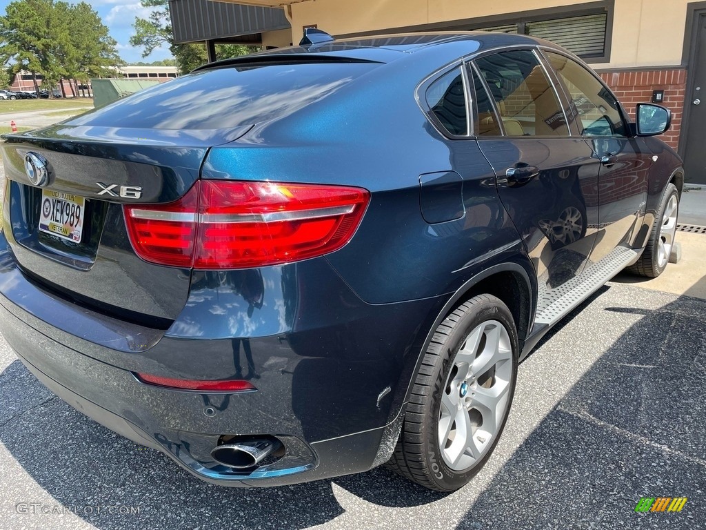 2013 X6 xDrive35i - Deep Sea Blue Metallic / Saddle Brown photo #3
