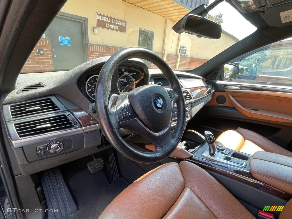 2013 X6 xDrive35i - Deep Sea Blue Metallic / Saddle Brown photo #10