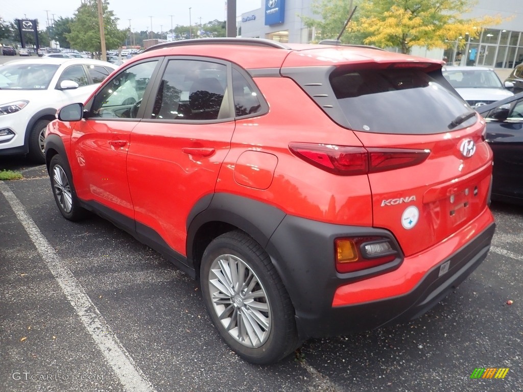 2020 Kona SEL AWD - Sunset Orange / Black photo #2