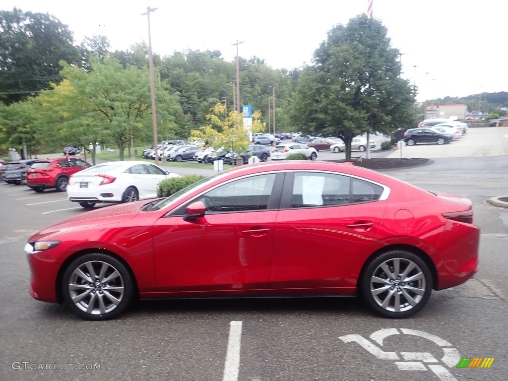 2020 MAZDA3 Preferred Sedan AWD - Soul Red Crystal Metallic / Black photo #5