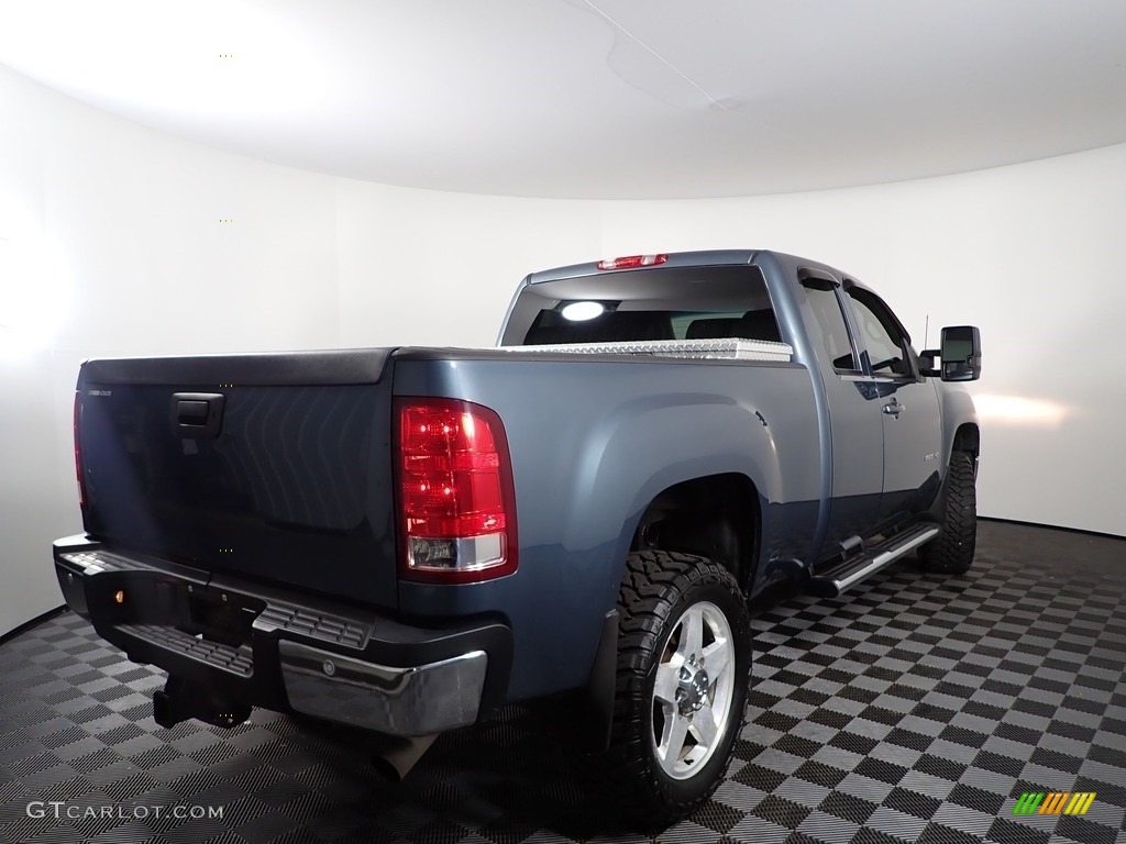 2013 Sierra 2500HD SLT Extended Cab 4x4 - Stealth Gray Metallic / Ebony photo #7