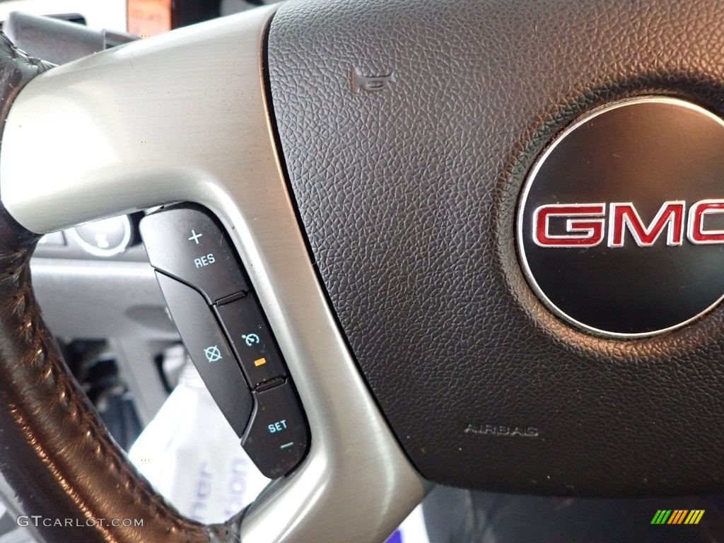 2013 GMC Sierra 2500HD SLT Extended Cab 4x4 Ebony Steering Wheel Photo #144916003