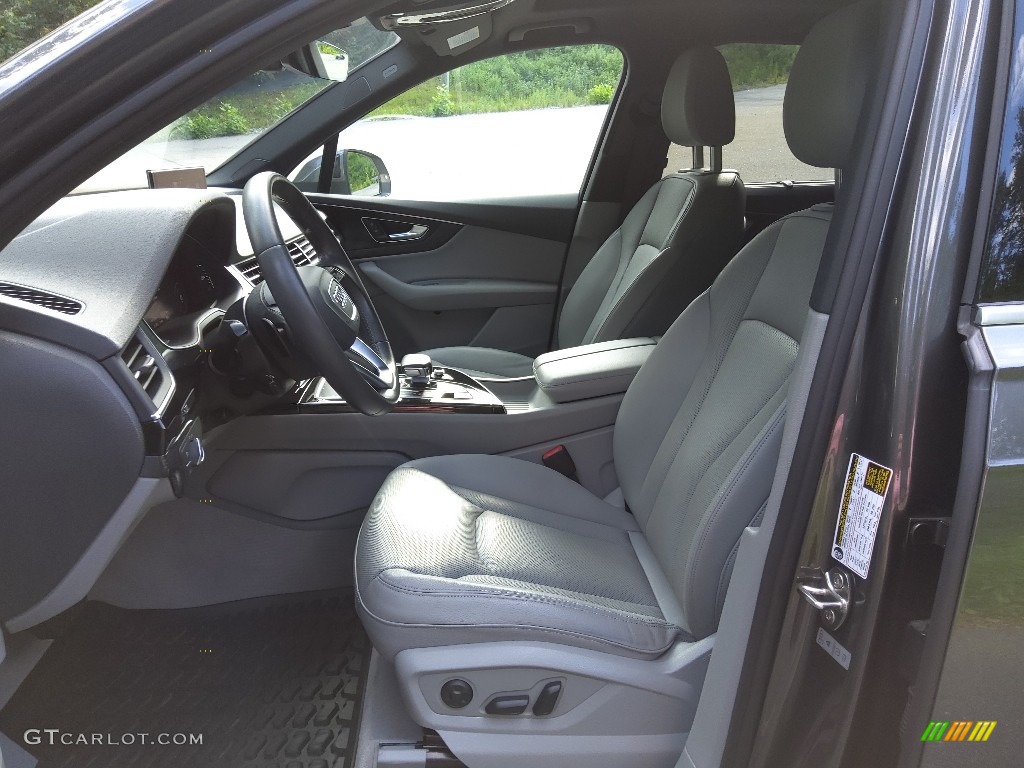 Rock Gray Interior 2018 Audi Q7 3.0 TFSI Premium Plus quattro Photo #144917950