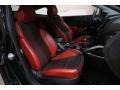 2015 Hyundai Veloster Black/Red Interior Front Seat Photo
