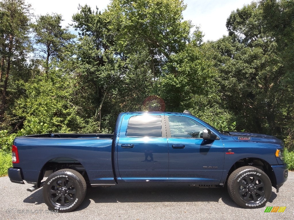 Patriot Blue Pearl 2022 Ram 2500 Big Horn Crew Cab Night Edition 4x4 Exterior Photo #144919174
